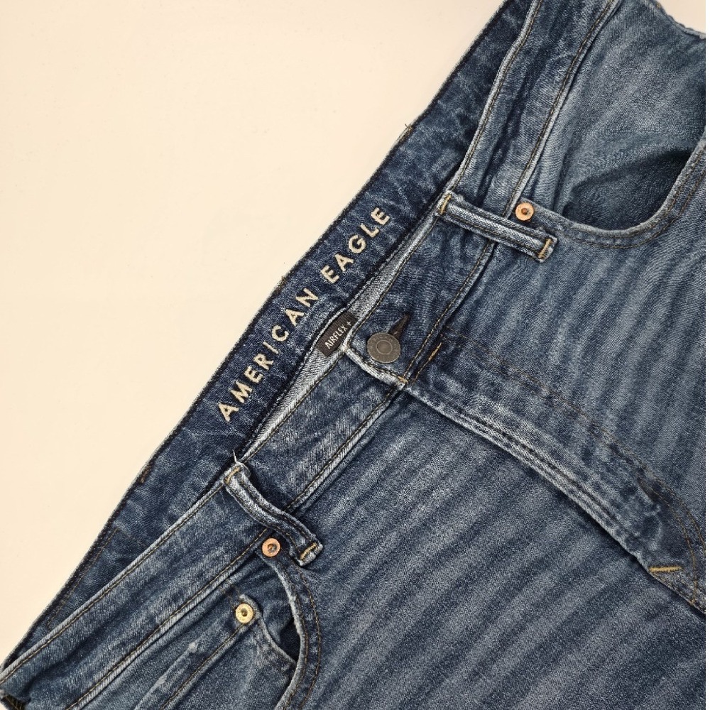 American Eagle Airflex+ Original Bootcut Mens Jeans 38x30 Blue Denim Medium Wash